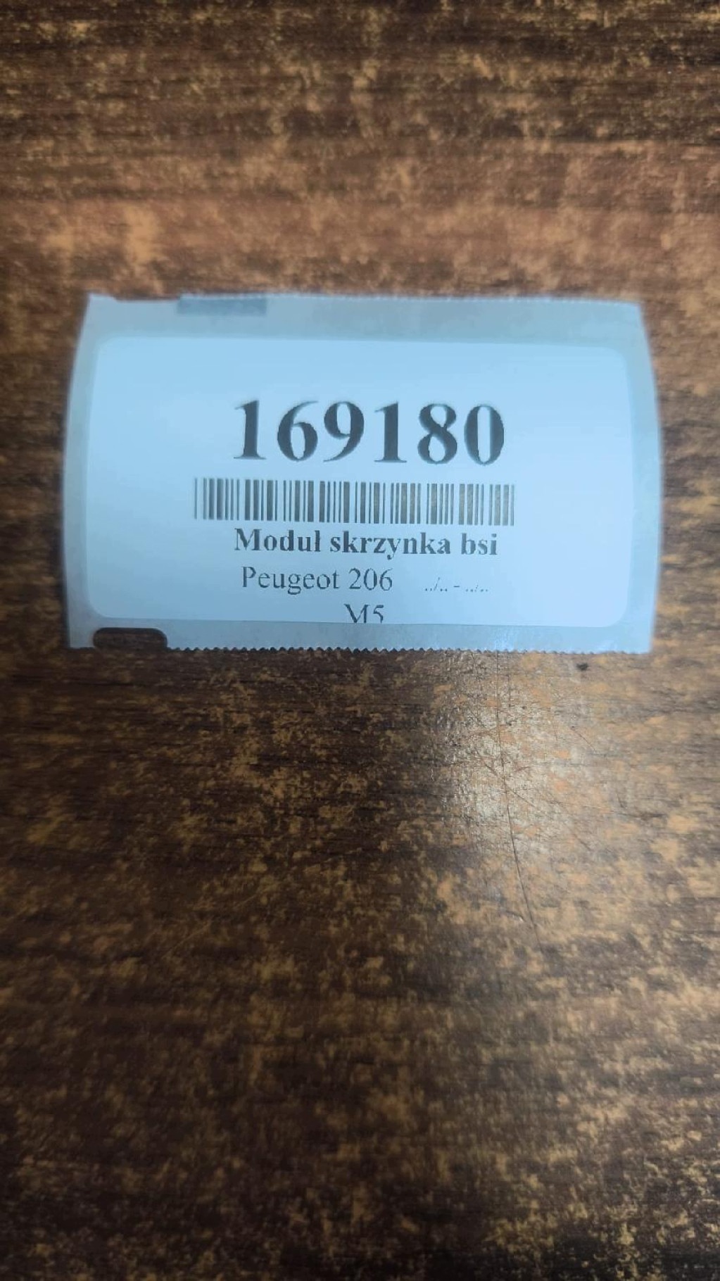 PEUGEOT 206 module boîte BSI 9657999880