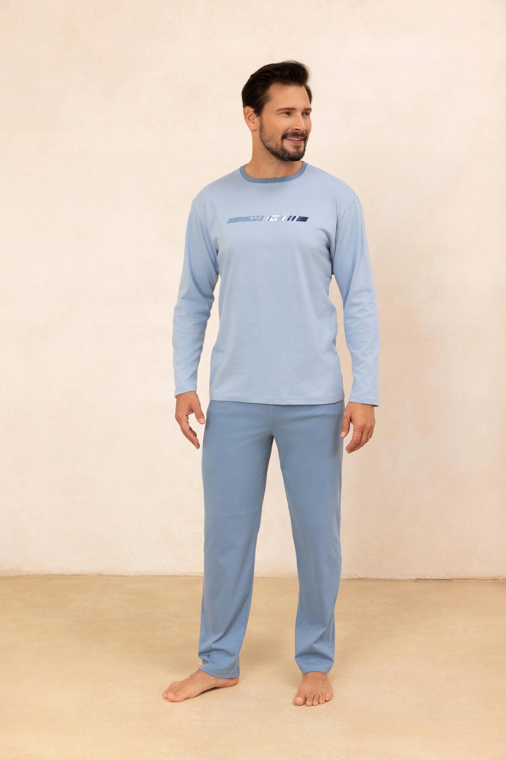 Pánské Pyžamo 494 Dr VEL.2XL XXL světle modré