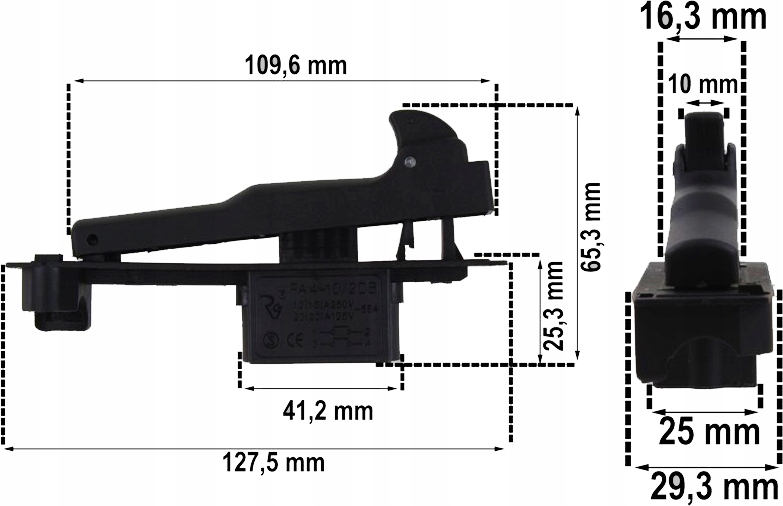 GTooL WYŁĄCZNIK SZLIFIEREK EINHELL I INNE Rodzaj włącznik