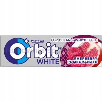 Levně Orbit White Raspberry Pomegranate 10 dražé 14 g