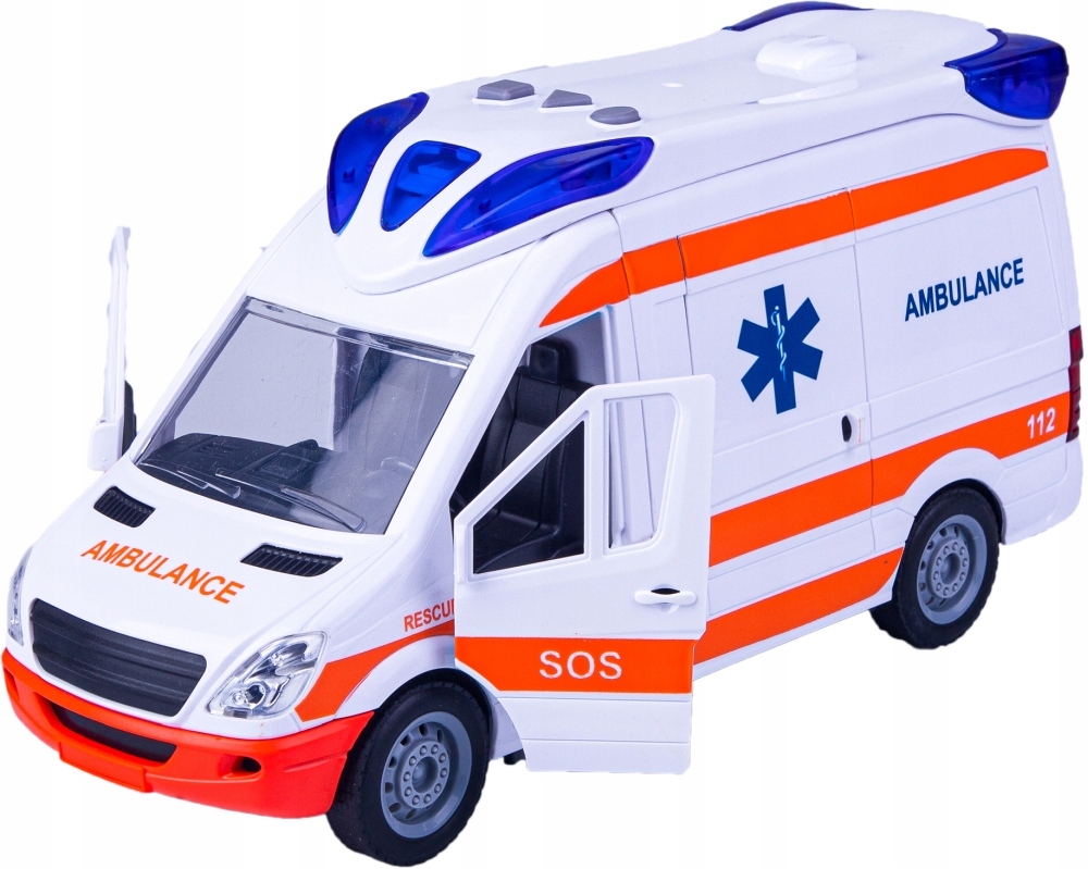 Karetka pogotowie ambulans dźwieki syreny świeci Model AMBULANS