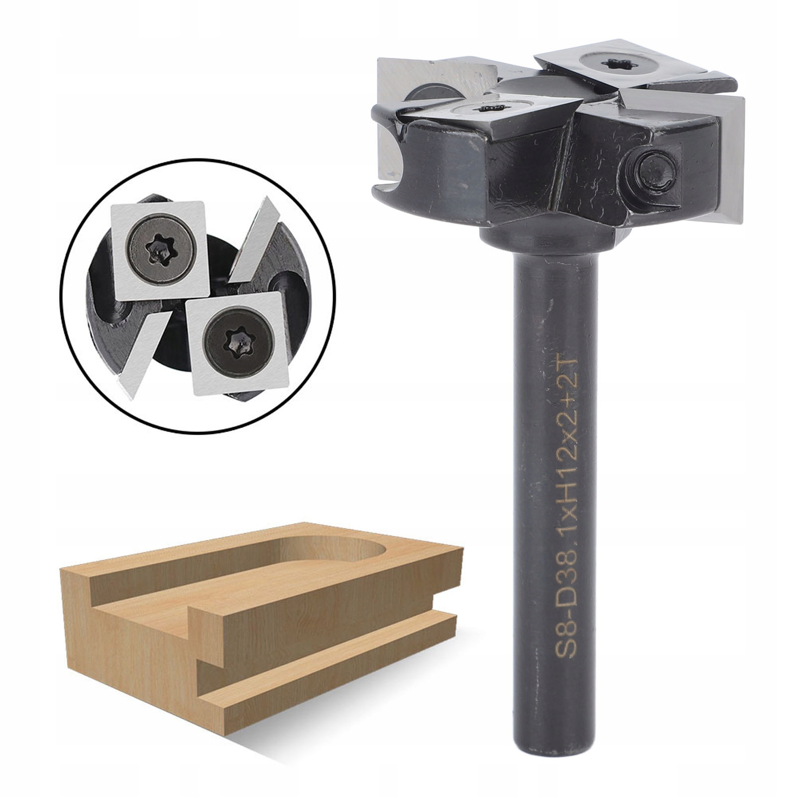Cnc Fréza 4břitá 8mm na dřevo, hoblovací