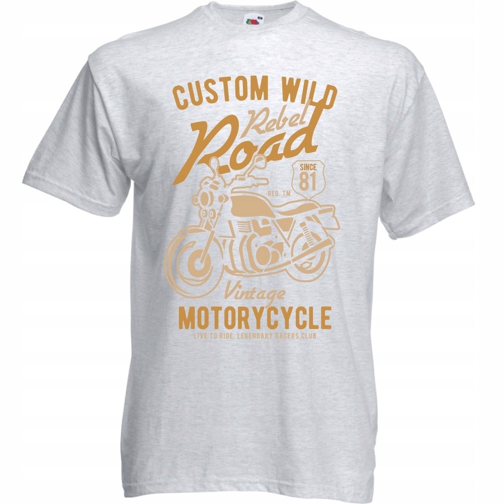 

Koszulka motor motocykl motocyklista XXL ash szara
