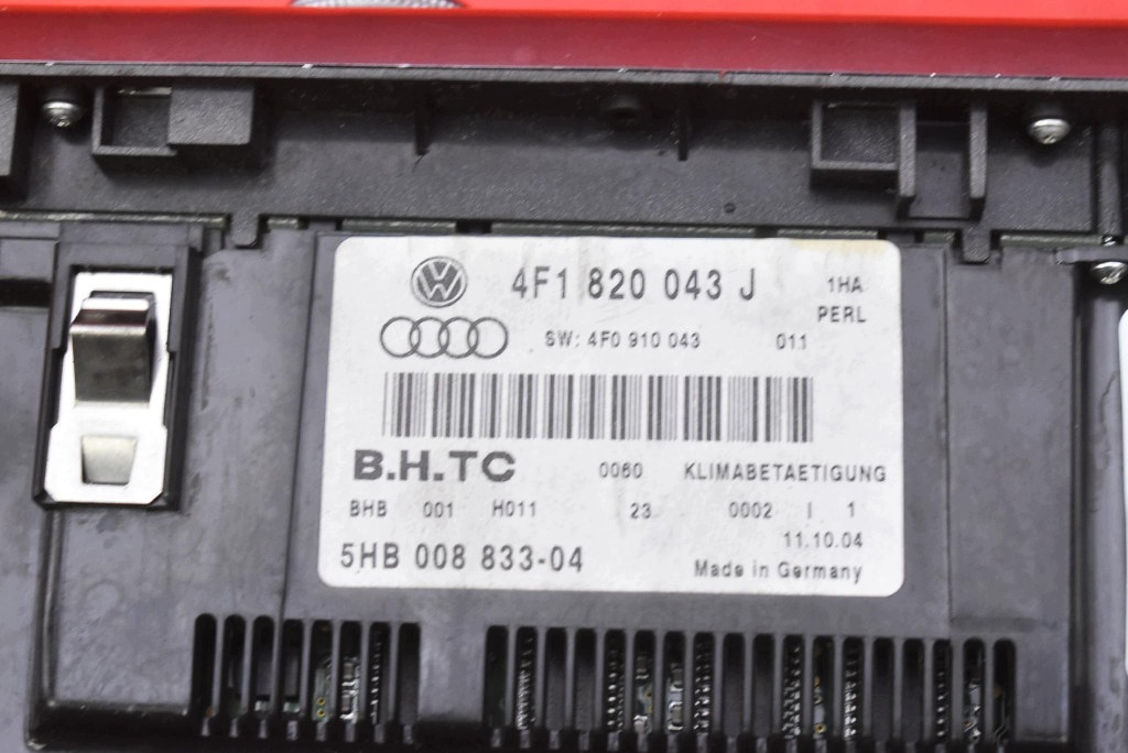 control panel air conditioning devices KLIMY 4F1820043J AUDI A6 C6 04-08