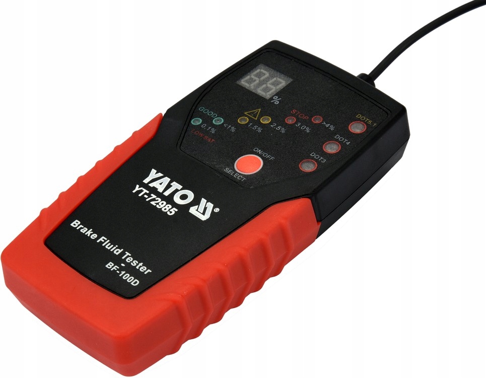 MIERNIK TESTER PLYNU HAMULCOWEGO LCD SONDA YATO Mark Yato