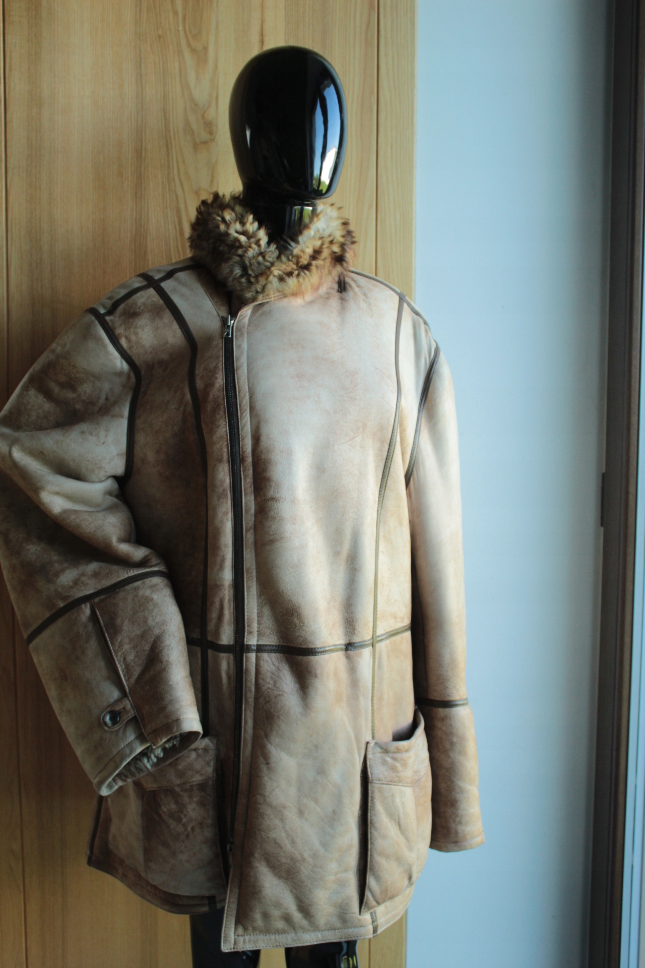 Kożuch naturalny XL