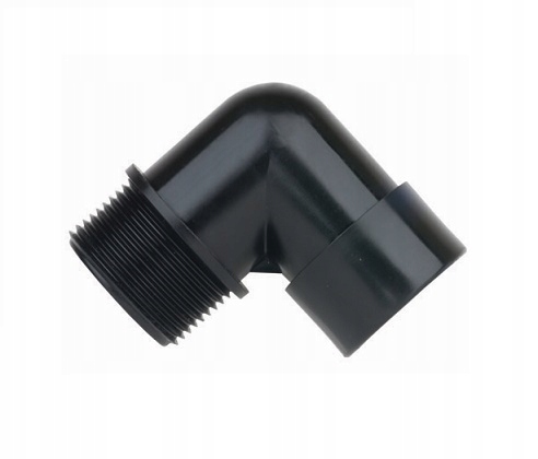 Kolano 2" GW/GZ tworzywo PP czarne