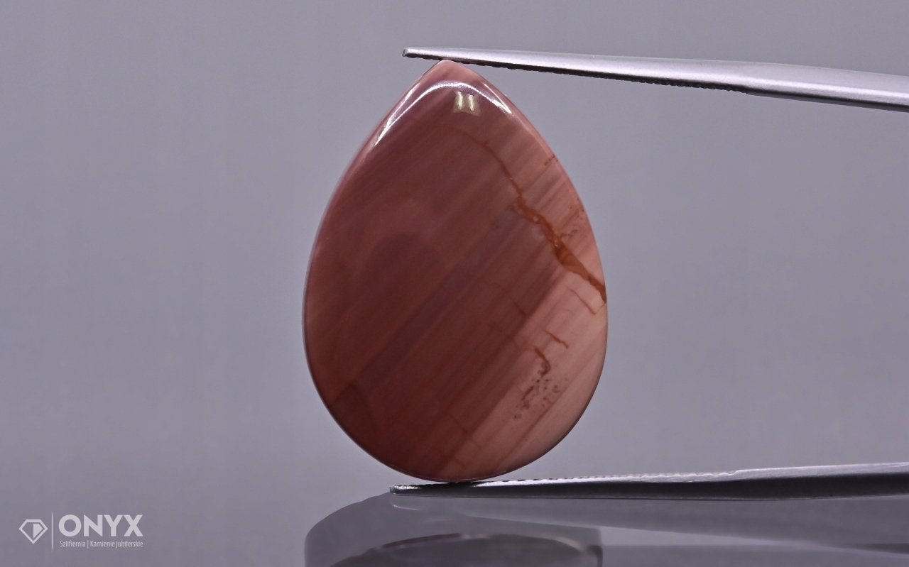 Jaspis Imperial konvexní slzná destička 23,5x17 mm