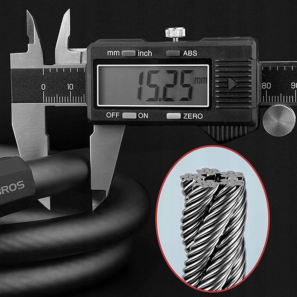 ROCKBROS ZAPIĘCIE ZABEZPIECZAJĄCE DO ROWERU ROWEROWE NA SZYFR 1,8M Marka RockBros