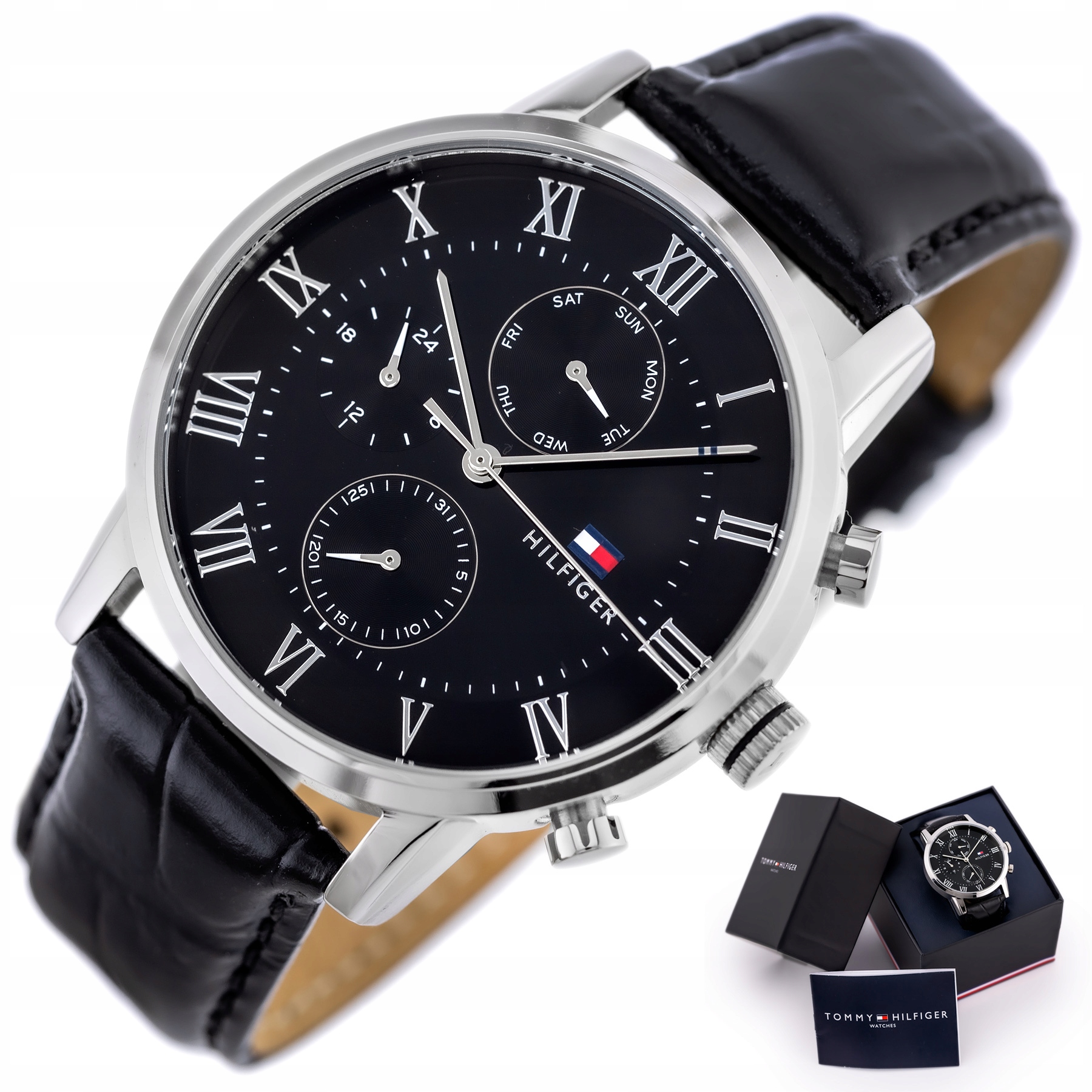 Zegarek Męski Tommy Hilfiger 1791401 Kane Box Grawer