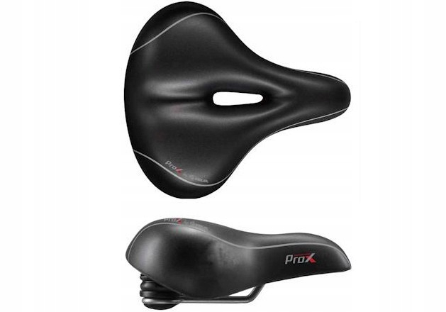 Siodełko Rowerowe Velo Prox Elastomery Czarne Gel
