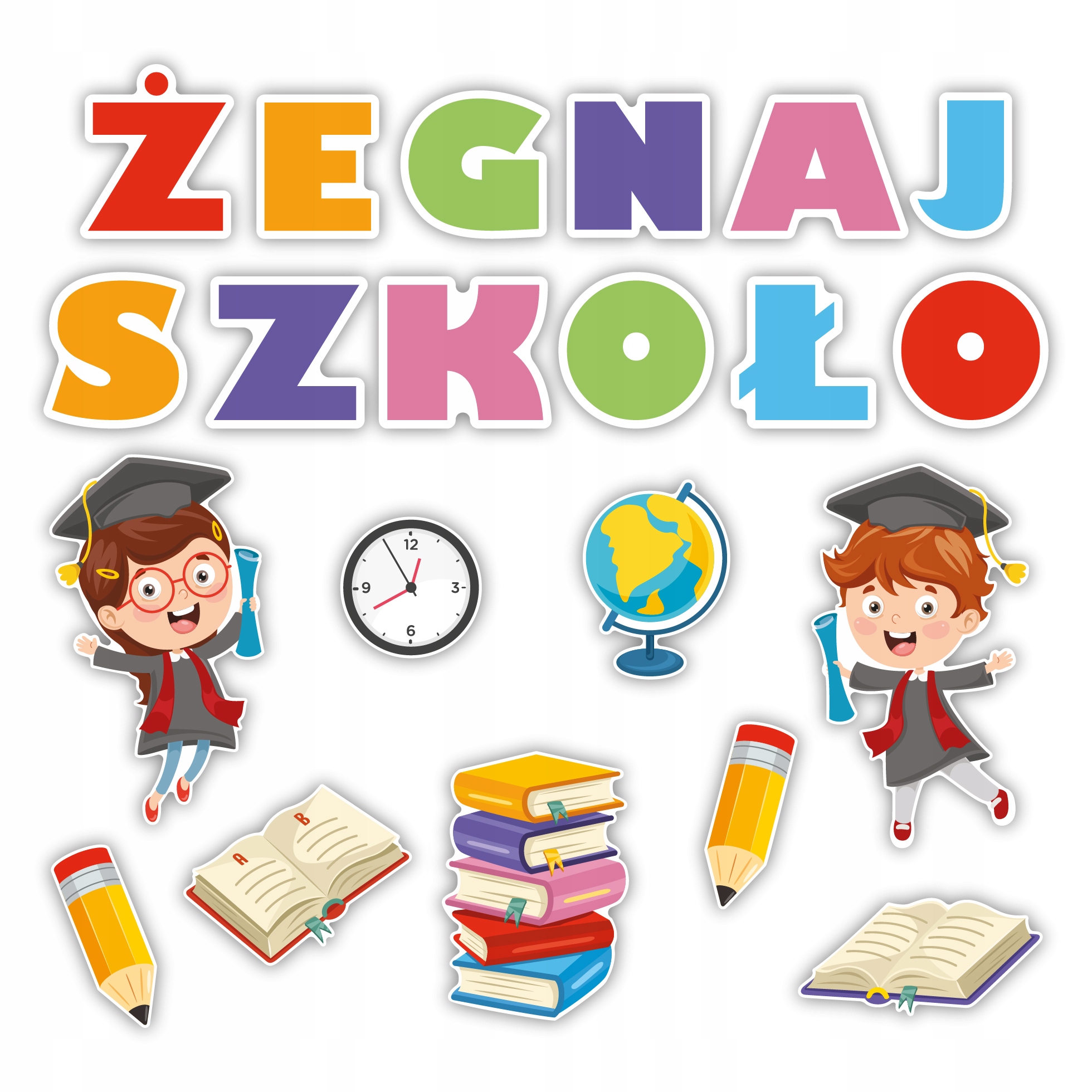 

Dekoracja jednostr. Żegnaj Szkoło wz.2 Duża