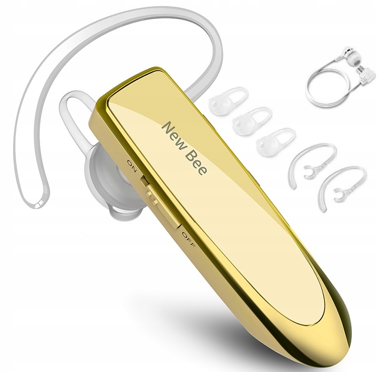 NEW BEE LC-B41 BEZPRZEWODOWA SŁUCHAWKA DO UCHA BLUETOOTH 5.0 ZŁOTA
