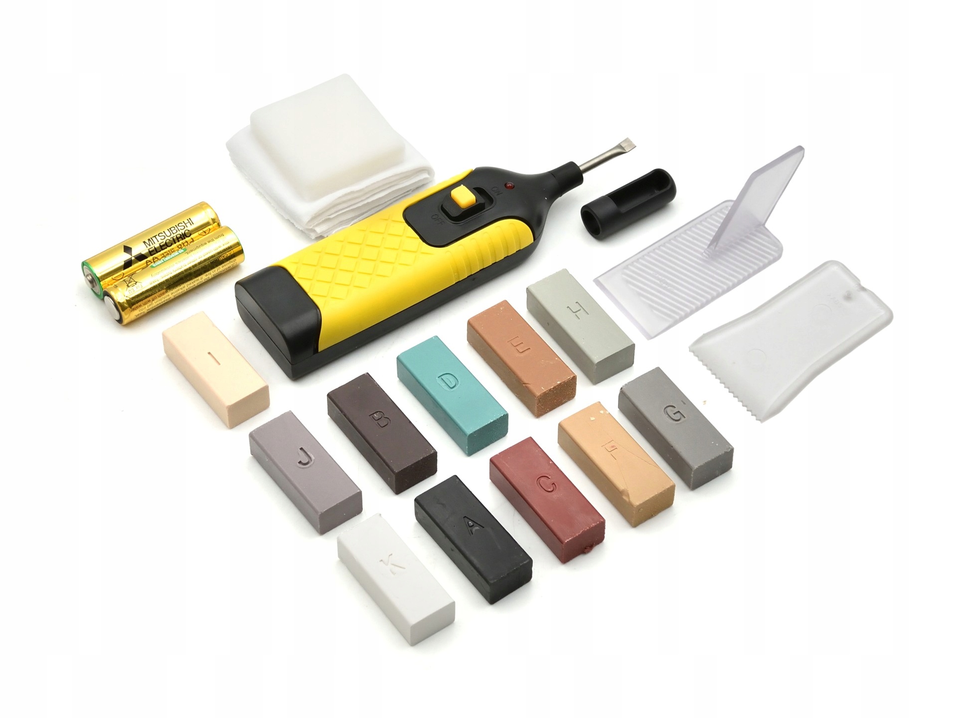 Zestaw do naprawy ubytków płytek glazury ceramiki Typ gres