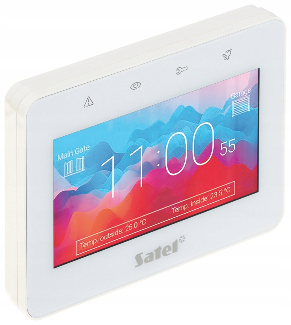 Grafická Klávesnica Pre Zabezpečovaciu Ústredňu INT-TSG2R-W Satel