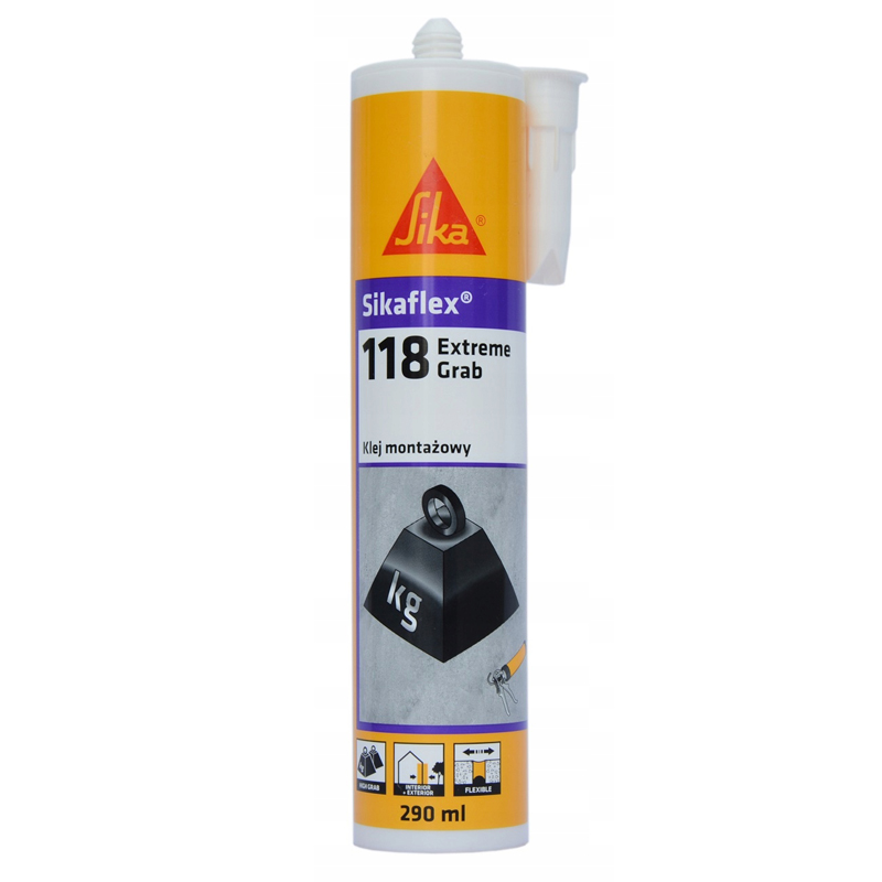 

Sikaflex 118 Extreme Grab klej montażowy 290ml