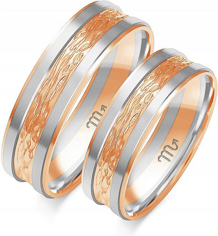 Růžový zlatý snubní prsten pro svatbu 14k 585 r. 23 24 25 pro ženy, pánská kolekce