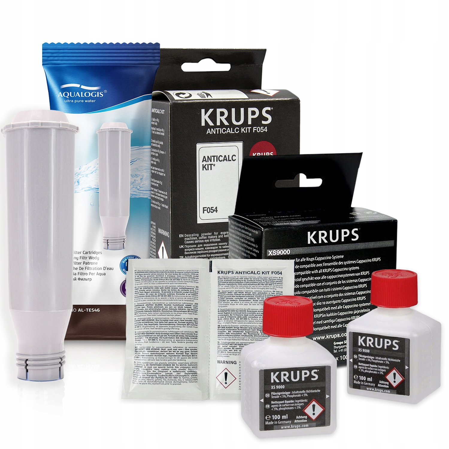 AL-TES46 Filtr do kávovaru Krups Tablety Čisticí kapalina Mléčný systém