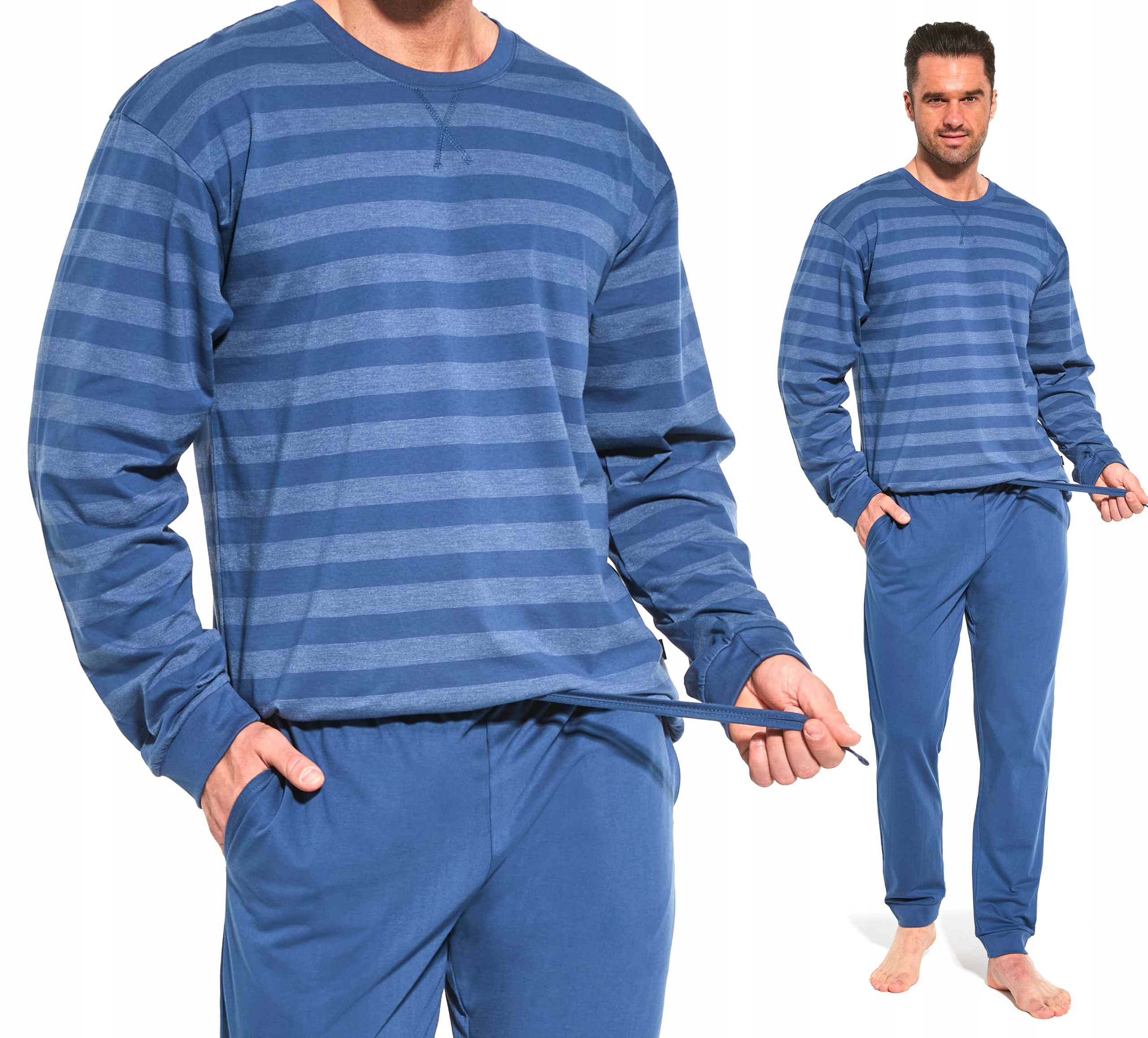 

Piżama Męska w Paski Cornette Loose 9 117/210 XL
