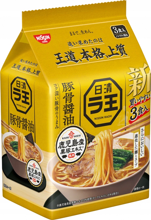 Levně 2x Raoh Tonkotsu Ramen polévka s příchutí sójového vepřového masa 3 x 100 g Nissin