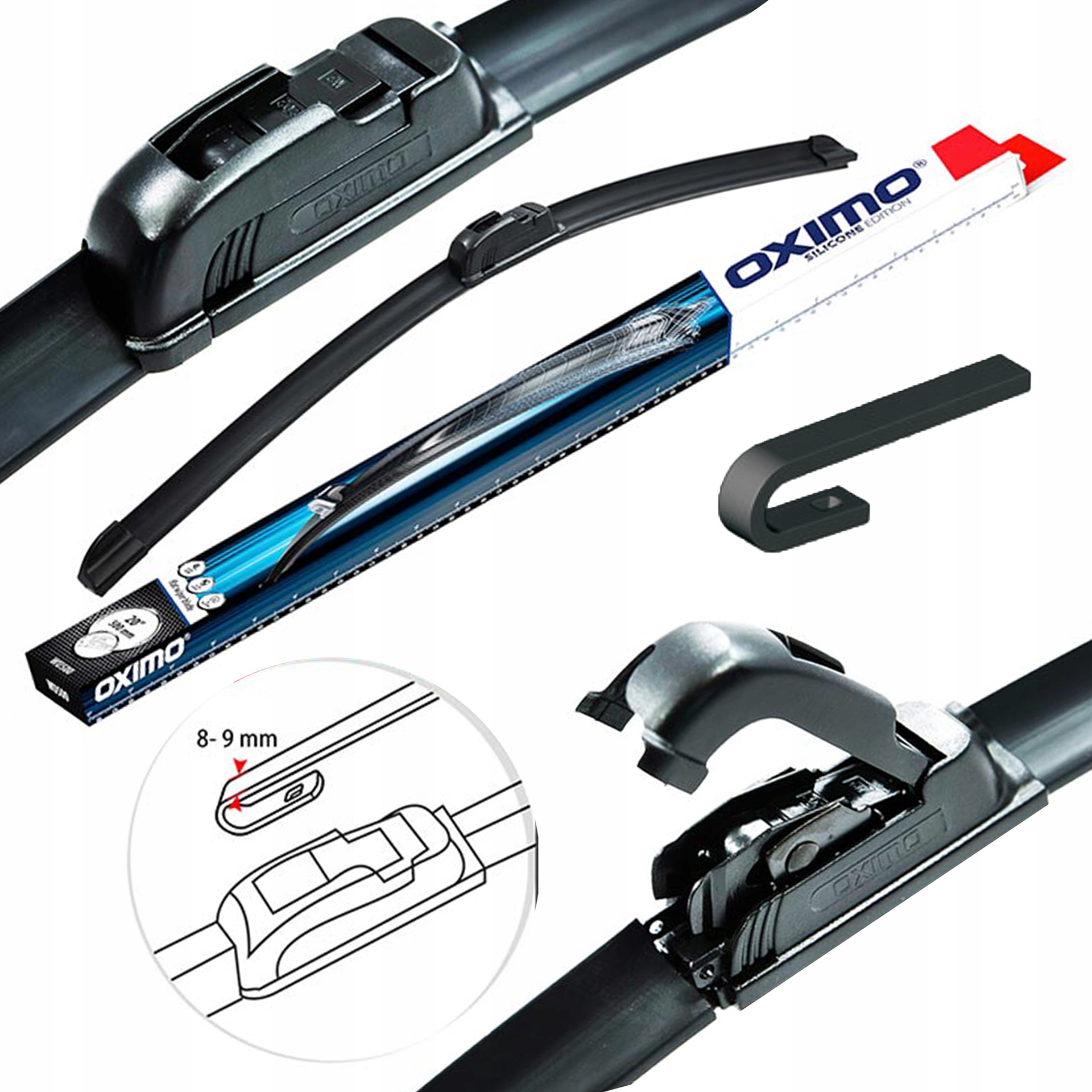 Wycieraczka OXIMO WU 650 mm SILICON LINE PŁASKA EAN (GTIN) 5901549338119