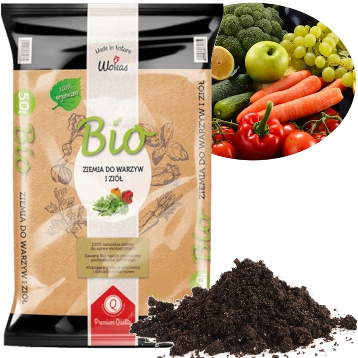 

Ziemia Podłoże Bio Warzyw i Ziół Ekologiczna 20L