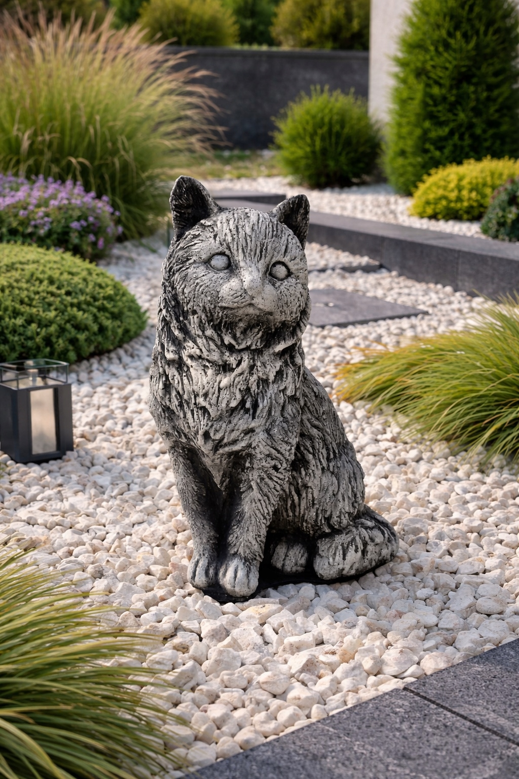 Figura betonowa ogrodowa Kot Kotek figurka kota ogród