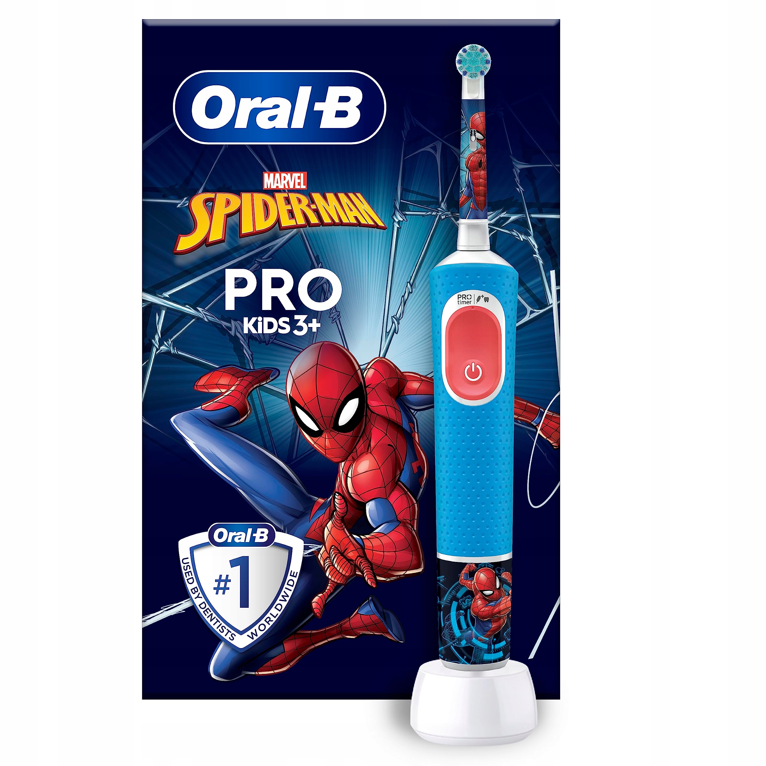 ORAL-B Pro Dla Dzieci Spiderman Szczoteczka Elektryczna Miękkie Włosie