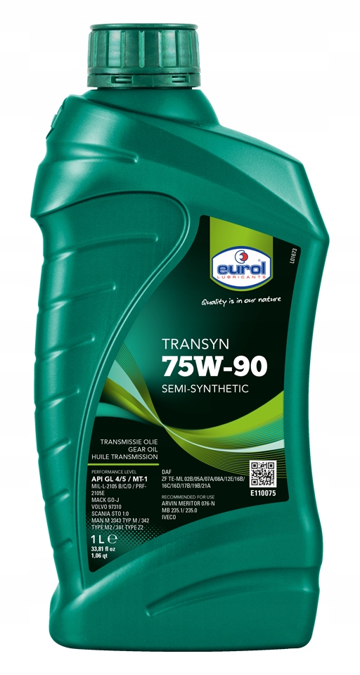 Olej przekładniowy Eurol Transyn 75W-90 GL-4 /5 1 litr 75w90 1L GL5