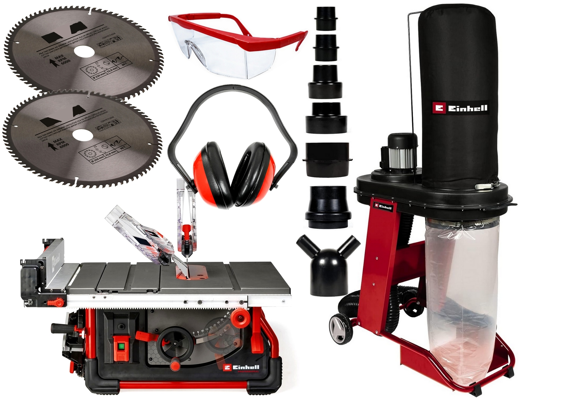 Einhell Tp-cc 10 T piła stołowa 2000W odciąg Te-ve 550 Akcesoria
