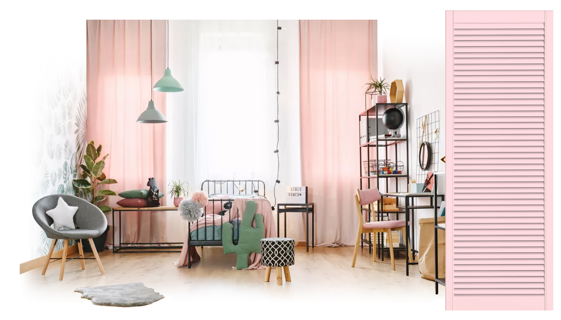 Drzwiczki ażurowe 59,4 x 201,3 jasny różowy RAL Marka inna