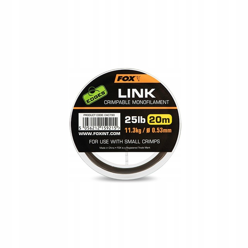 Fox Edges Link Trans Khaki Mono 25lb 20m