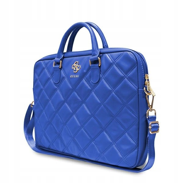 Guess Taška GUCB15ZPSQSSGB 16" modrá/modrá Quilted 4G