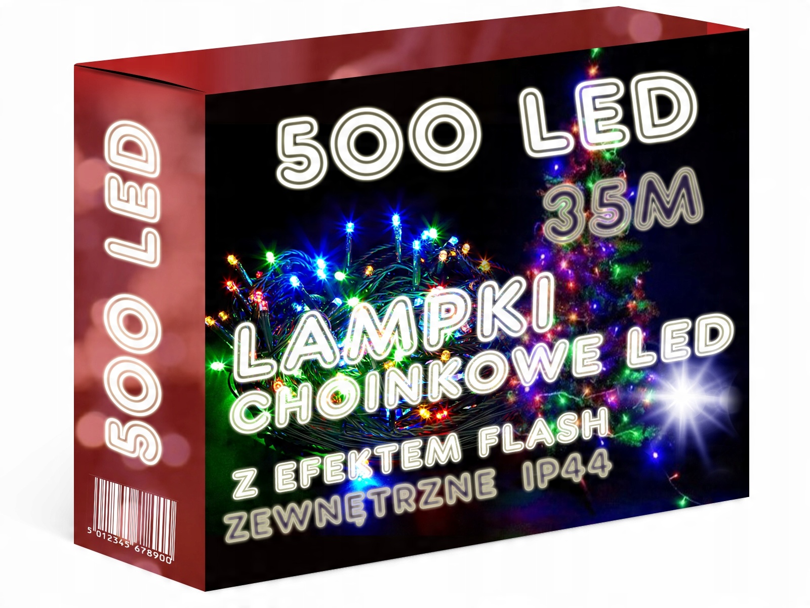 

Lampki Choinkowe 500 Led 35M Zewnętrzne IP44 Flash