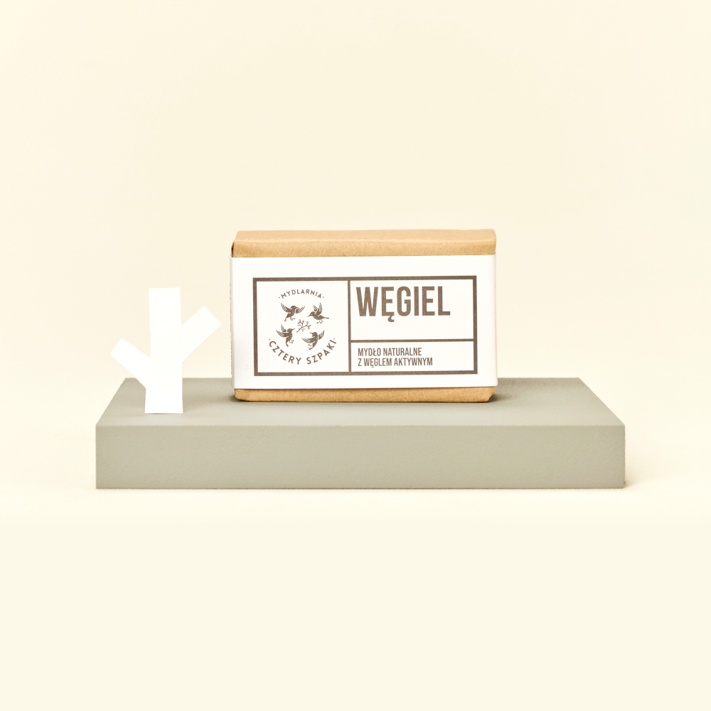 CZTERY SZPAKI WĘGIEL mydło detoksykujące Problem skóry nie dotyczy
