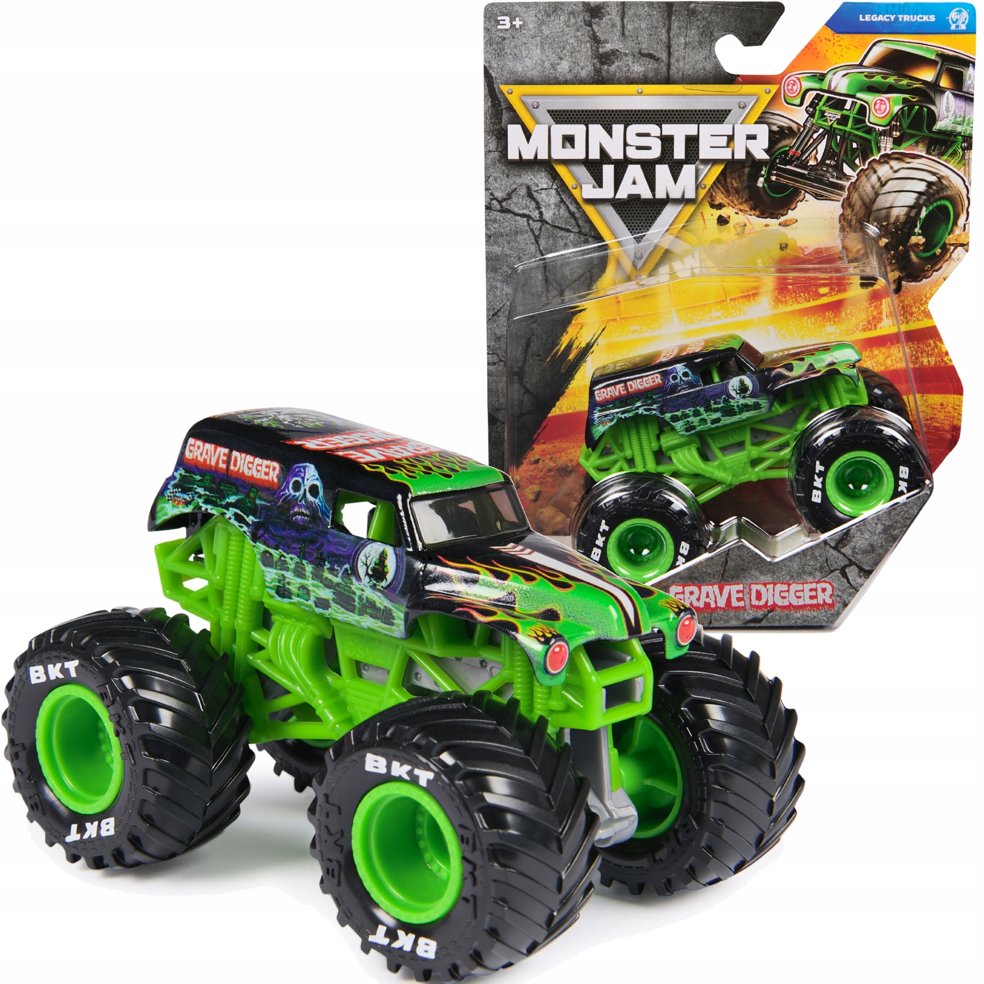 MONSTER JAM AUTO POJAZD GRAVE DIGGER 1:64