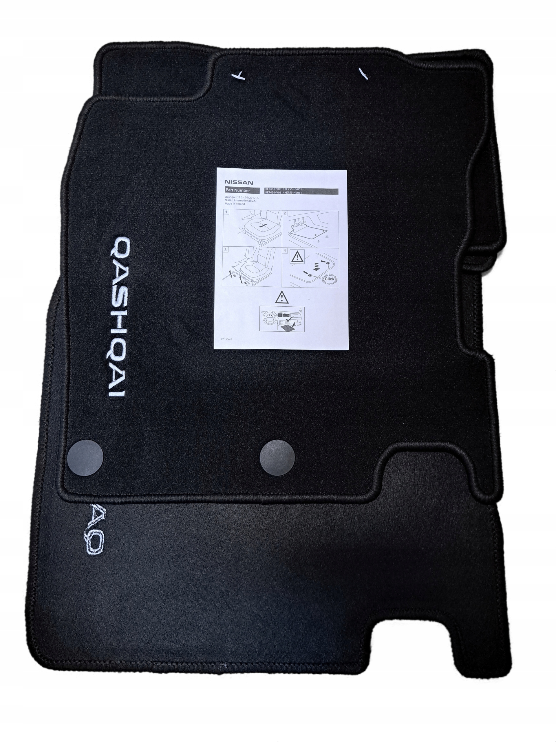 

Dywaniki welurowe Nissan Qashqai J11 Oryginalne