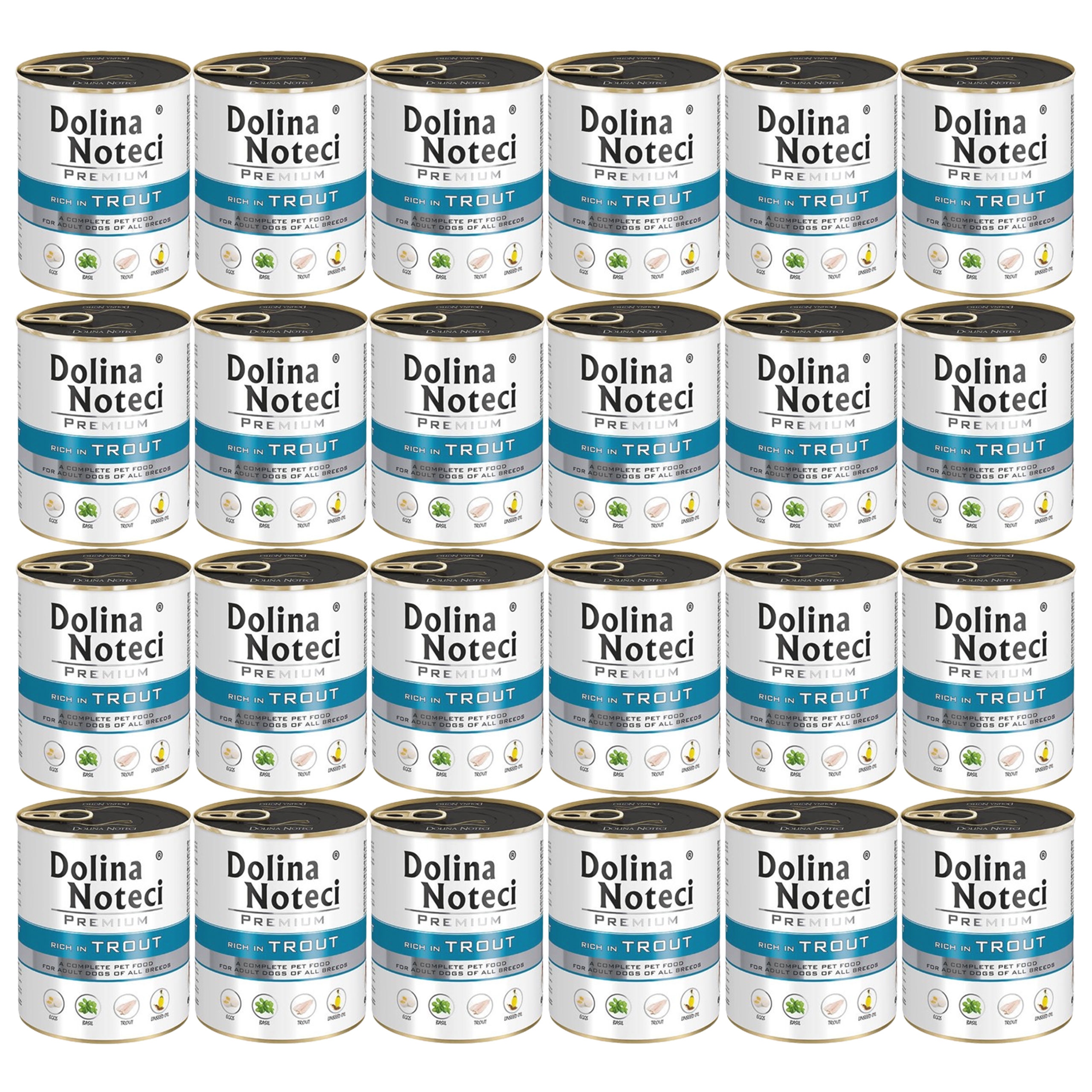 Levně Dolina Noteci Premium Krmivo pro psy Pstruh 24 x 800 g bez obilovin, zdravé