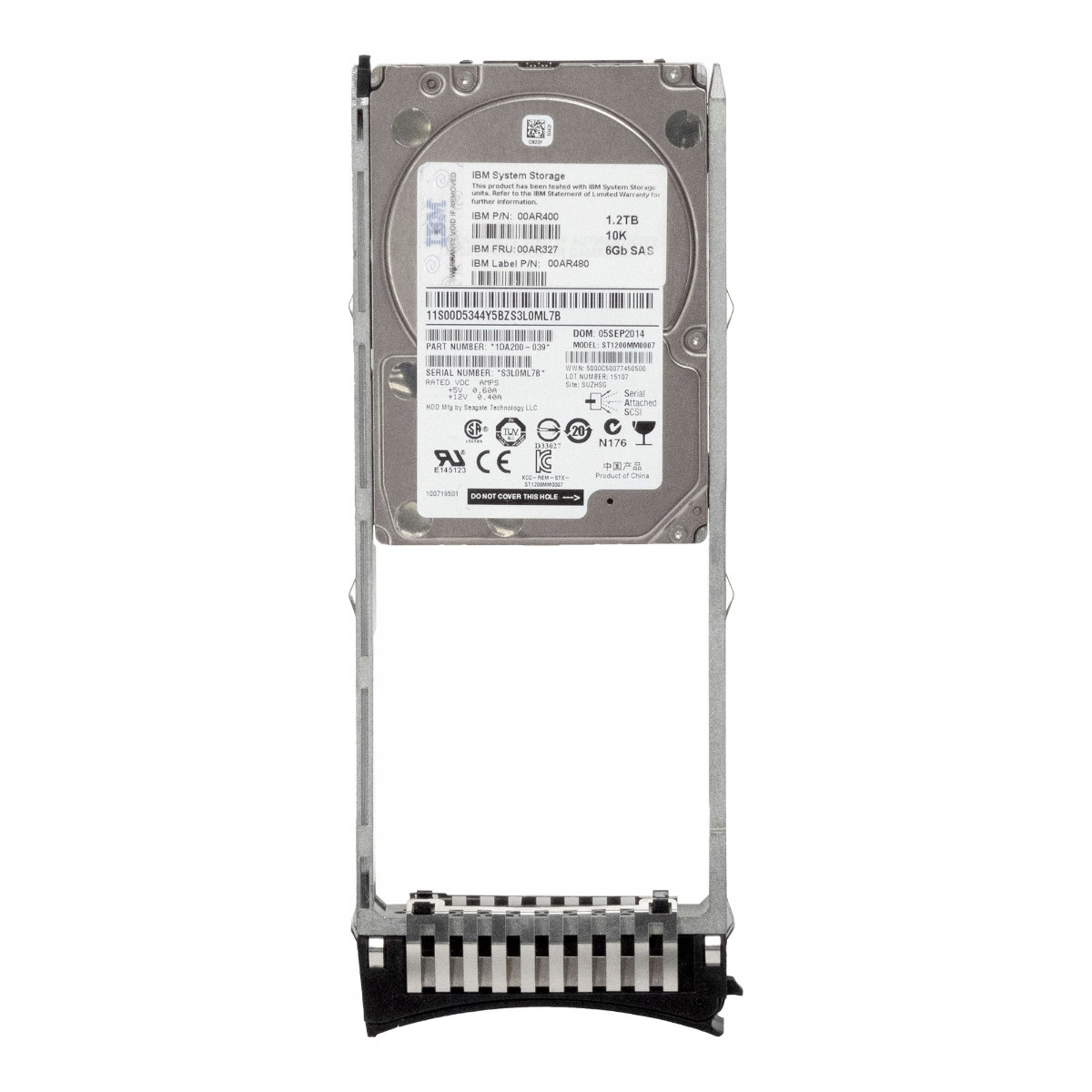 Ibm 00AR327 00AR400 1,2 Tb 10K 128 Mb SAS-2 2,5'' ST1200MM0007