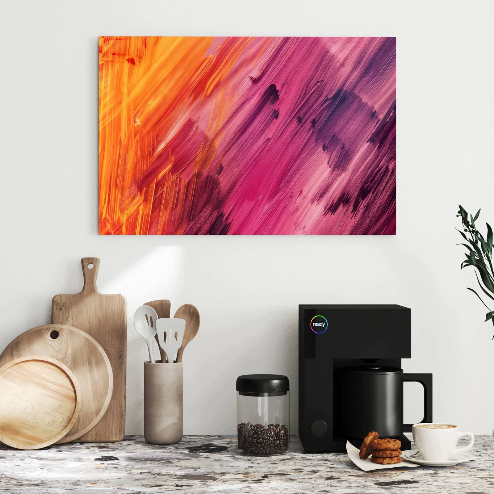 Magnetická tabule Abstraktní Barvy 60 × 40 cm