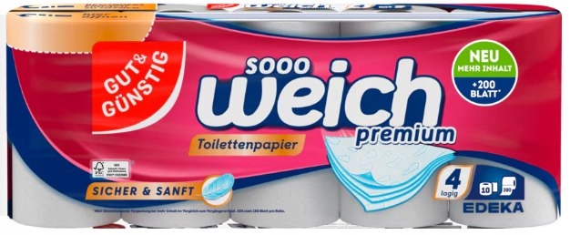 G&G Papier Toaletowy 4 Warstwowy 10 x 200 blatów — 3