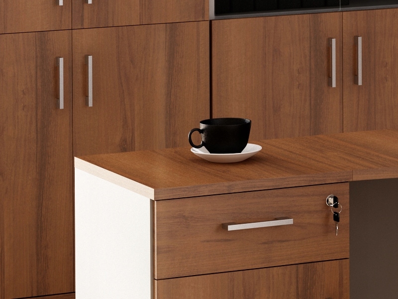 Regał na segregatory Orzech / Szary Meble do biura Szerokość mebla 80 cm