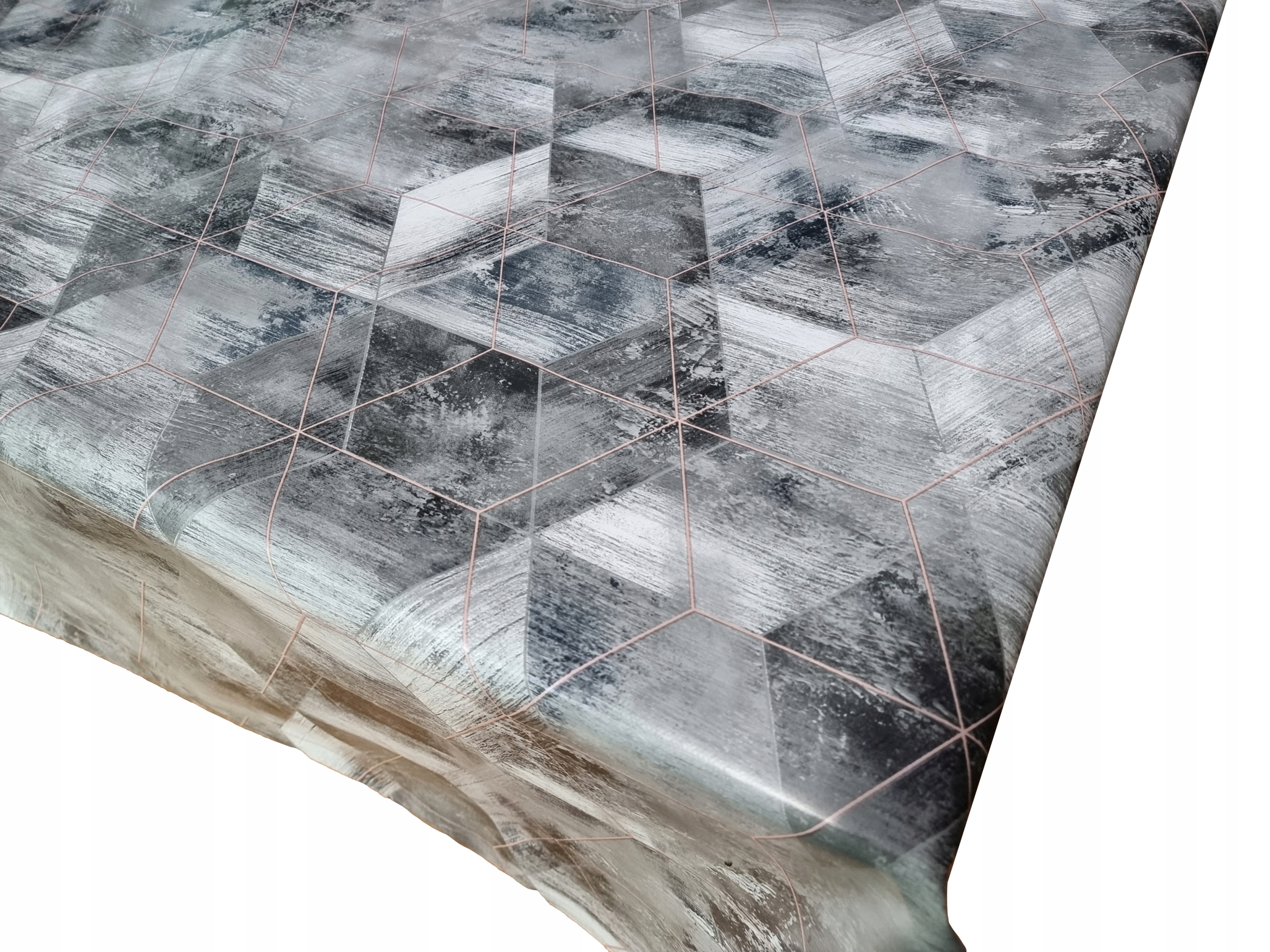 CERATA OBRUS NA METRY ELEGANCKA SZARA NA WYMIAR Typ obrus