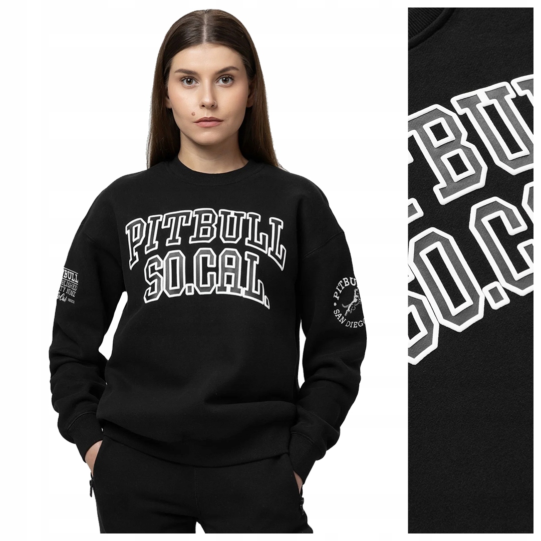Mikina dámská klasická sportovní Pit Bull "fiora" černá XL