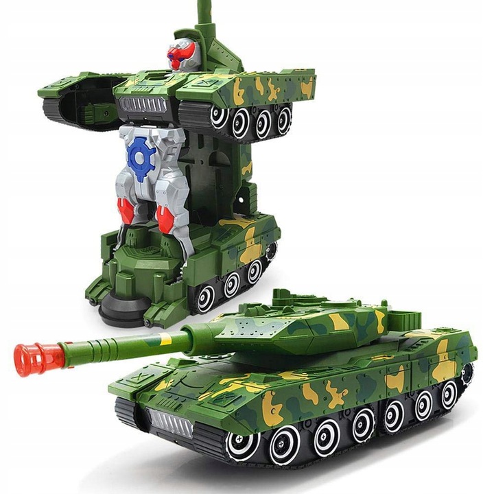 

Czołg Transformers Robot 2w1 Jeździ Dźwięki Led