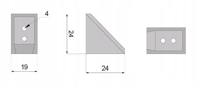 WSPORNIKI PODPÓRKI PÓŁKI KOMANDORKI ORZECH 100 szt Marka Met-Gal