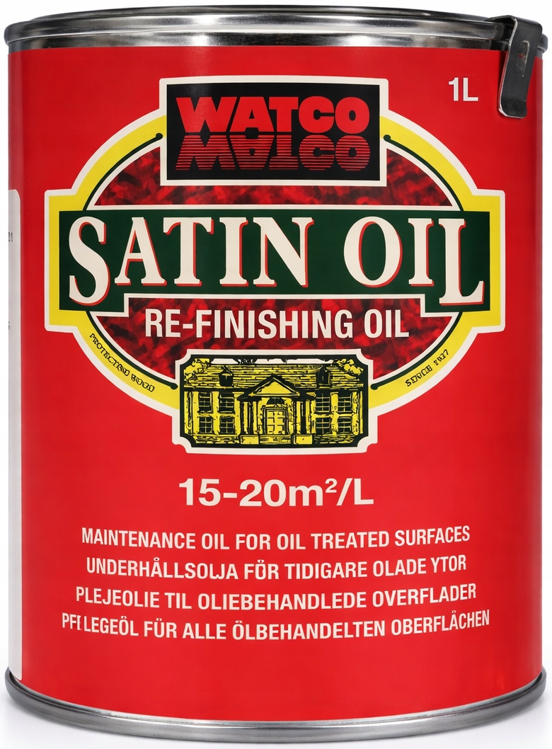 Timberex Watco Satin Oil 1L olej na péči o dřevo, saténový efekt