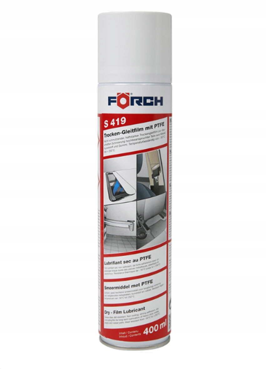 Smar Teflonowy Suchy Poślizgowy Z Ptfe S419 400ml Forch