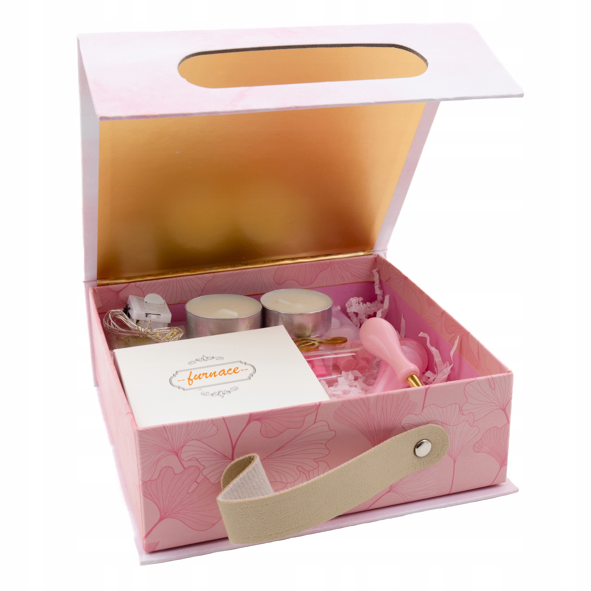 Lakovací sada připravená jako dárek razítka plus kartička