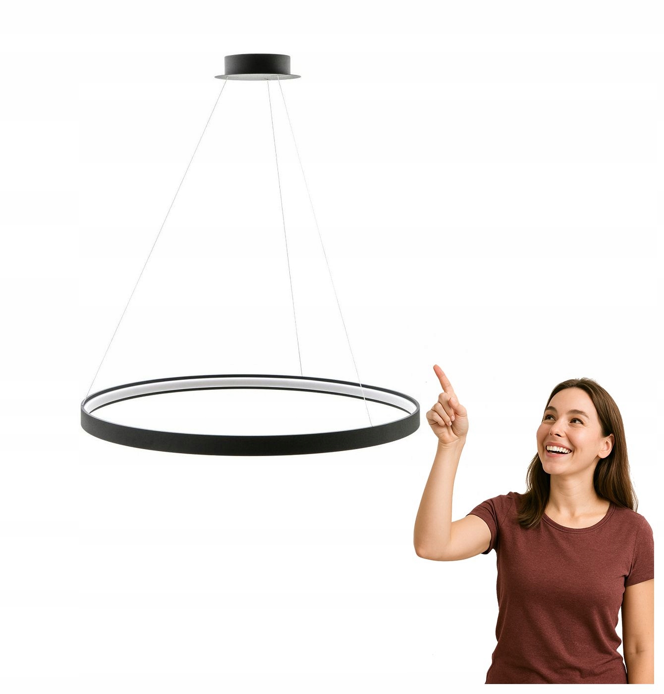 Závěsná Led lampa Circle 110 LA0722/1 Bk Zuma Line